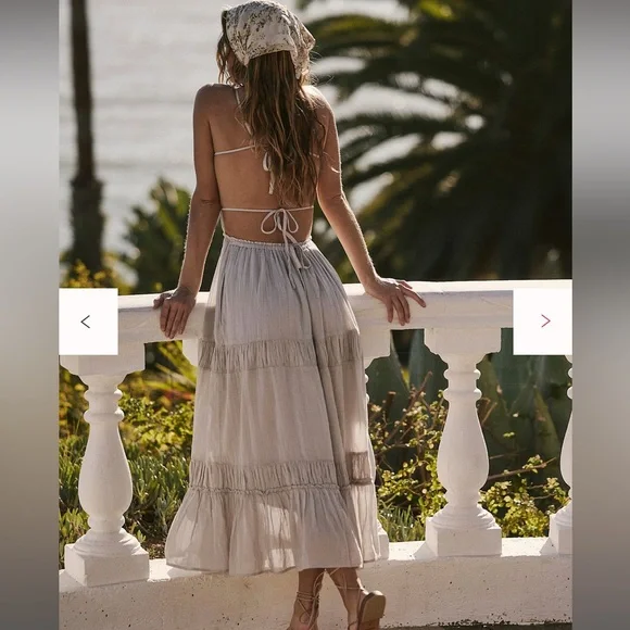 Free People Taking Sides Maxi XS Color: Quiet Grey NWT - Picture 3 of 6